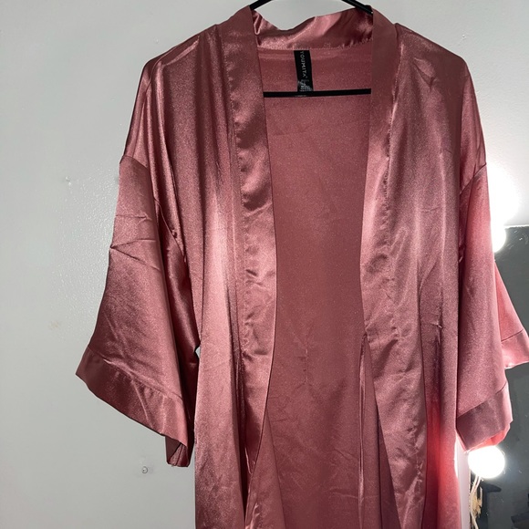 Pink Satin Robe - Picture 2 of 2